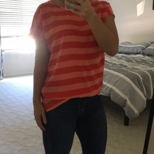 🍁 GAP orange striped T-shirt